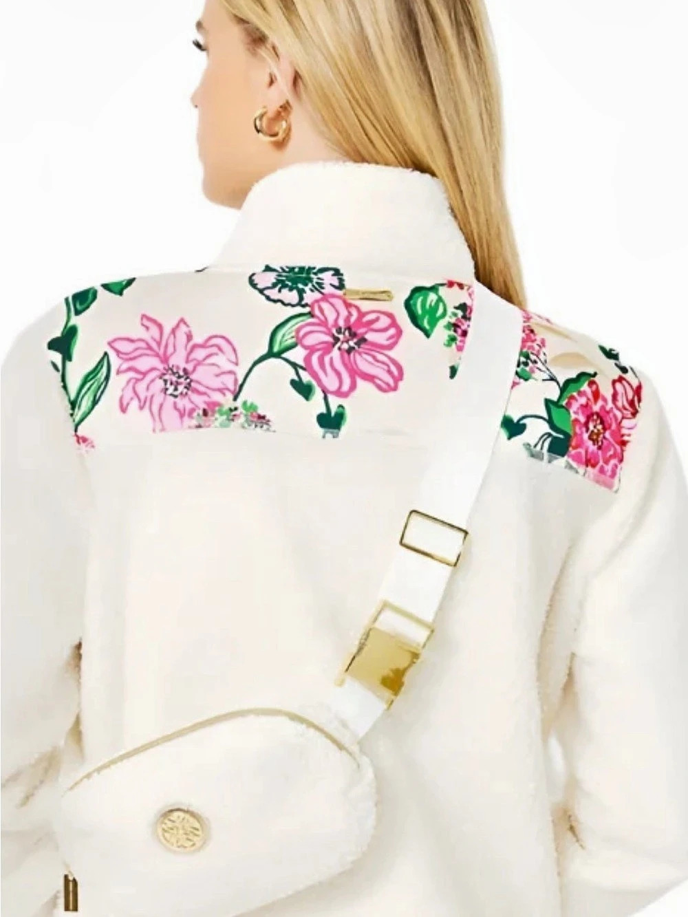 Lilly Pulitzer Jeanie Belt Bag White Crossbody Bag